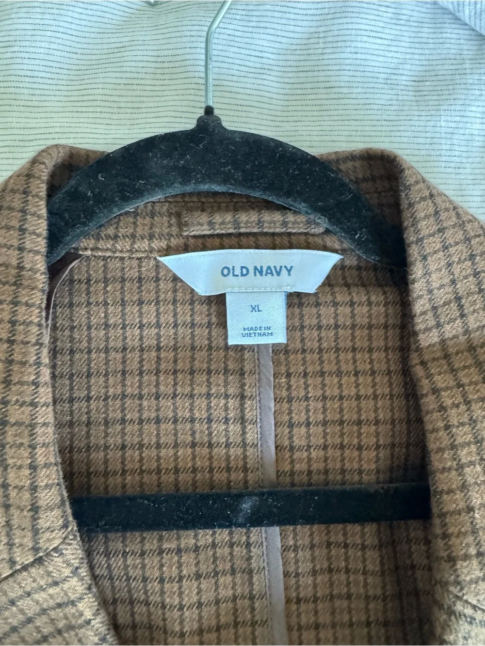 Old Navy Men's Chocolate Brown Checked Sport Coat Blazer